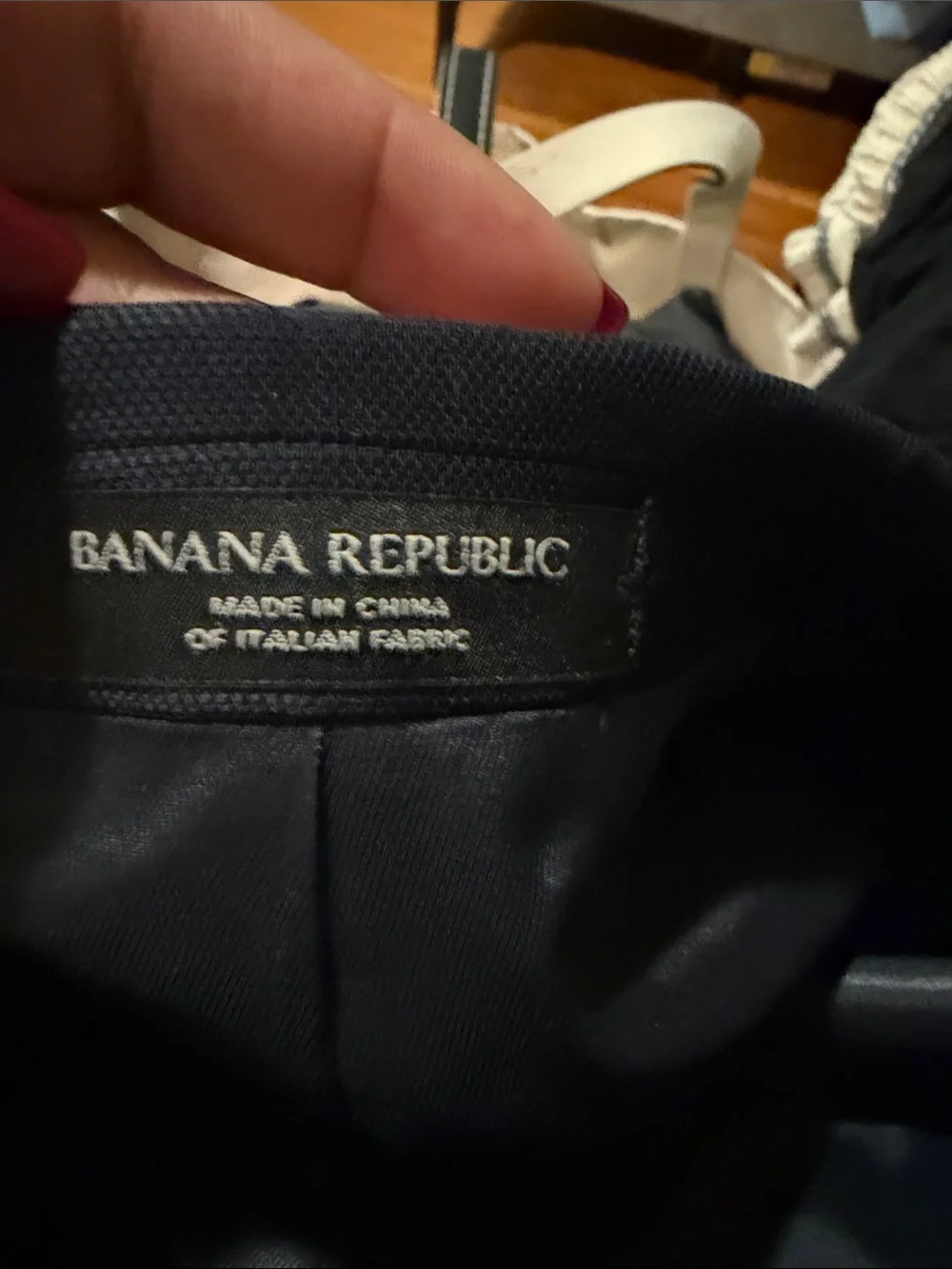 Banana Republic Men's Navy Blue Two-Piece Suit